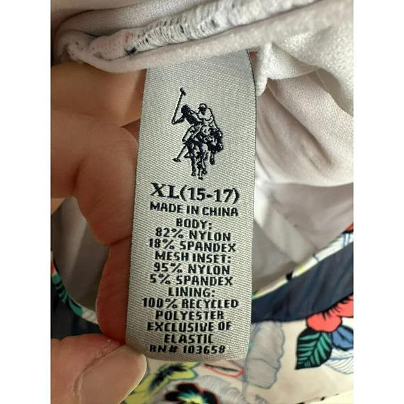 US Polo Association Women's One-Piece Swimsuit Size XL Floral Colorful Athletic - Picture 12 of 13